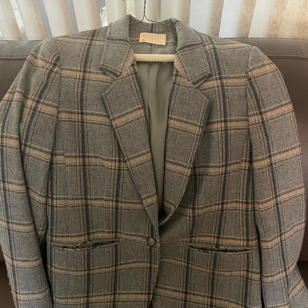 Pendleton Women’s  Wool Suit Jacket Gray Size 10